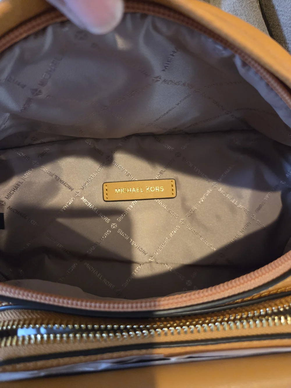 Michael Kors Women’s Tan Leather Belt Bag